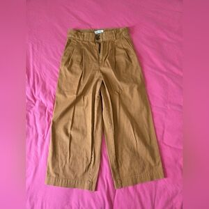 Madewell pleated wide leg pants